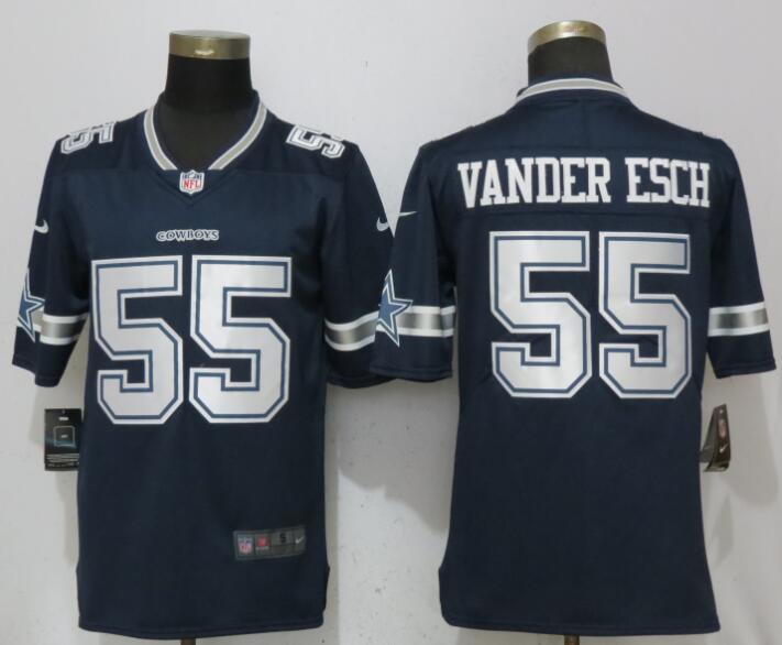 Men Dallas cowboys #55 Vander edch Blue Vapor Untouchable Player Nike Limited NFL Jerseys->women nfl jersey->Women Jersey